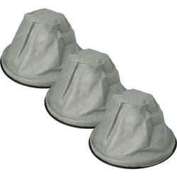 Vhbw - 3x Filtres à sac compatible avec Kaminer 1200W MK47737048 aspirateur de cheminée, aspirateur à cendres - Filtre de rechange, lavable gris /