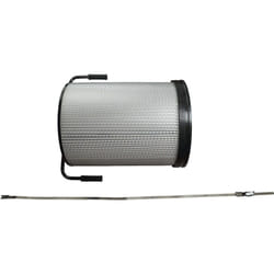Cartouche filtrante poussières fines remplacement pour Holzmann ABSFF2 pour aspirateur à copeaux - Avec brosse de nettoyage - Vhbw