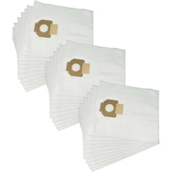Vhbw - 30x Sacs remplacement pour Milwaukee 4932352306, 4932459689 pour aspirateur - microfibre non tissée, 51cm x 43cm blanc