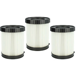 3x filtre plissé compatible avec Fein asbs 18-10 as aspirateur - blanc - Vhbw