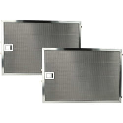 Vhbw - 2x Filtres anti-graisse compatible avec Miele DA5690 w (2014 - ...) hotte de cuisine - 36,8 x 25,4 x 0,9 cm, acier inoxydable