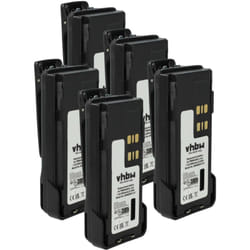 Vhbw - 5x Batterie compatible avec Motorola DP4800, DP4601, DP4600, DP4401, DP4801 radio talkie-walkie (3000mAh, 7,4V, Li-ion) - avec clip de ceinture