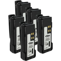 Vhbw - 5x Batterie remplacement pour Motorola PMNN4493, PMNN4491, PMNN4491B pour radio talkie-walkie (3000mAh, 7,4V, Li-ion) - avec clip de ceinture