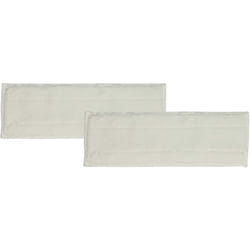 Vhbw - 2x Housses de rechange compatible avec Kärcher sc 4 EasyFix, sc 3 Upright EasyFix Premium nettoyeur à vapeur, balai vapeur - microfibre, blanc