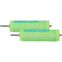 vhbw 2x Batterie compatible avec Panasonic ER-CA35, ER-GB40, ER-5210, ER-CA70, ER-GB60, ER-5209 rasoir tondeuse électrique (2000mAh, 1,2V, NiMH)