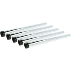 5x Tube d'aspirateur universale compatible avec Makita VC3011L, VC2512L, VC3511L aspirateur - raccord 35 mm, 50 cm, noir / argenté - Vhbw