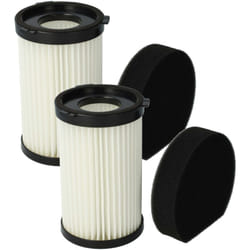 Vhbw - 2x Filtres à lamelles compatible avec Ariete Handy Force 2761 aspirateur à main, balai électrique - Incl. filtre éponge