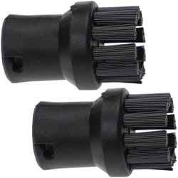 Vhbw - 2x brosse arrondie compatible avec Kärcher sc 5, sc 5.850 c, sc 5 EasyFix, sc 5.800 cb, sc 5.800 c nettoyeur vapeur - Brosse à vapeur