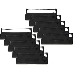 Vhbw - 10x Ruban encreur compatible avec Casio sp 200, sp 1200, sp 300, sa 1010, ep 1100 imprimante matricielle ou de reçus - noir