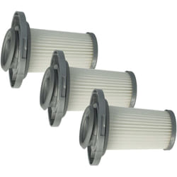 Vhbw - 3x Filtres séparateurs compatible avec Tefal X-Force Flex 8.60 Allergy TY9691WO aspirateur - Filtre de rechange, lavable blanc / gris