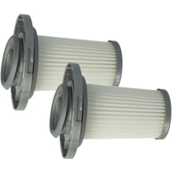vhbw 2x Filtres séparateurs compatible avec Tefal X-Force Flex 8.60 Allergy TY9691WO aspirateur - Filtre de rechange, lavable blanc / gris
