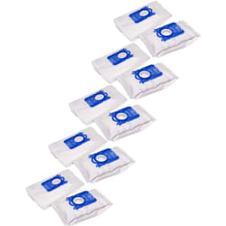 Vhbw - 50x Sacs remplacement pour Philips S-Bag, FC8021/03 pour aspirateur - microfibre non tissée, 28cm x 17,5cm blanc