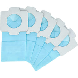 Vhbw - 5x Sacs compatible avec Makita XLC02ZB, DCL181F aspirateur - papier, 11,8cm x 6cm bleu clair