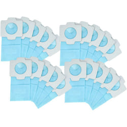 Vhbw - 20x Sacs compatible avec Makita XLC02ZB, DCL181F aspirateur - papier, 11,8cm x 6cm bleu clair