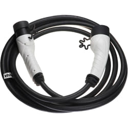 Vhbw - Câble de recharge type 2 vers type 2 compatible avec Peugeot E-208 Active, e-Rifter voiture électrique - 3 phases, 32 a, 22 kW, 5 m