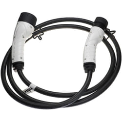 vhbw Câble de charge voiture électrique, monophasé, 32 A, 7 kW, 3 m type 2 vers type 2 compatible avec Porsche Cayenne PHEV, Cayenne, Macan