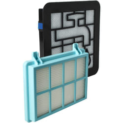 vhbw Lot de 3 filtres compatible avec Philips PowerPro Compact FC9332/09, FC9333/07 aspirateur - filtre HEPA, filtre protection moteur, filtre mousse