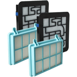 Vhbw - Lot de 6 filtres compatible avec Philips PowerPro Compact FC9330/09, FC9331/07 aspirateur - filtre hepa, filtre protection moteur, filtre
