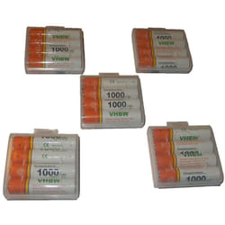 Vhbw - 20x Batterie aaa micro compatible avec avm FritzDect 200 Mini téléphone fixe sans fil (1000mAh, 1,2V, NiMH)