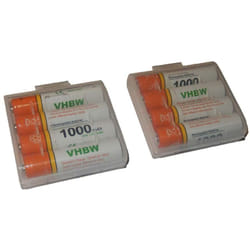 8x Batterie aaa micro compatible avec Angelcare AC423, AC420, AC420D, AC401, AC403, AC110 moniteur bébé, babyphone (1000mAh, 1,2V, NiMH) - Vhbw