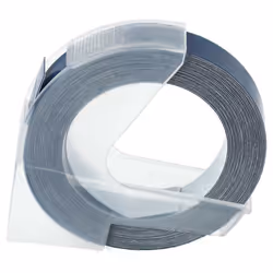vhbw Ruban de marquage 3D compatible avec Dymo Junior Embosser Home S0717900 imprimante détiquettes 3m x 9mm Blanc sur Bleu