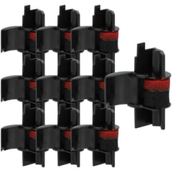 Vhbw - 10x Rouleaux d'encre noir compatible avec Ibico leo 710, 1221 x calculatrice imprimante, caisse enregistreuse