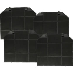 Vhbw - 4x Filtres à charbon actif compatible avec Juno 94249216801 JDK5771E, 94249216900 JDK5771AS hotte aspirante - 26,5 x 23,5 x 1,5 cm