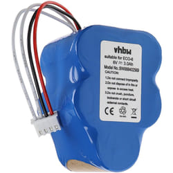 vhbw 1x Batterie compatible avec Hoover RVC0010, RVC0011, RVC0011-001 aspirateur (3000mAh, 6V, NiMH)