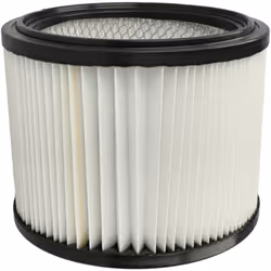 vhbw - the clever way Filtre plissé compatible pour votre aspirateur industriel, pour aspiration à sec ou humide - Finition s ...
