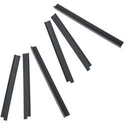 Vhbw - 6x Languettes en caoutchouc compatible avec Vorwerk Kobold 150, 140 - Lot de lamelles de ramassage, noir
