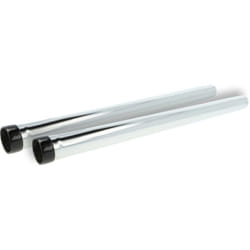 Vhbw - 2x Tube d'aspirateur universale remplacement pour Bosch 2 609 256 F27 pour aspirateur - raccord 35 mm, 50 cm, noir / argenté
