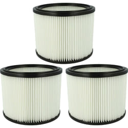 Vhbw - 3x Cartouche filtrante compatible avec Husqvarna wdc 220, wdc 325L aspirateur - Filtre pour particules fines, papier