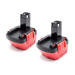 2x Batteries outillage (1500 mAh, NiMH, 12 v) remplacement pourr Bosch BAT049, BAT045, BAT046, 2 609 200 306, BAT043, 2 607 336 002 - Vhbw