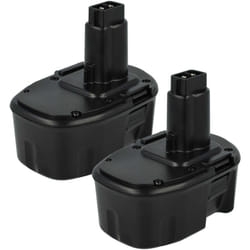 Vhbw - 2x Batteries outillage (3000 mAh, NiMH, 14,4 v), compatible avec Dewalt DW931K, DW935, DW937K, DW941K, DW966K, DW983K, DW984, DW985