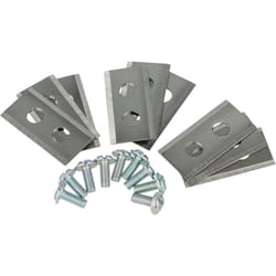 Vhbw - 9x Lames compatible avec Kress Mission KR173E, KR172E, KR236E, KR174E, KR233E tondeuse - Lames de rechange, argenté, acier