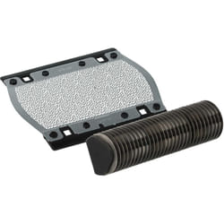 Lot avec 1x bloc de lames, 1x grille de rasoir compatible avec Braun P90 rasoir, noir / argenté - Vhbw