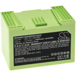 Batterie compatible avec iRobot Roomba i857840, i817840, i8550, j517840, i755840, J557840 robot électroménager noir (3400mAh, 14,4V, Li-ion) - Vhbw