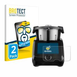 BROTECT Protection Ecran pour SilverCrest Monsieur Cuisine Smart BLACK EDITION (2 Pièces) - Film Protection Ultra Clair