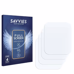Savvies (4 Pièces) Full-Screen Ecran Protection pour Ice-Watch ICE smart 2.0 1.96 Full Cover Film Protection 3D Curved [Couve ...