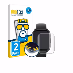 BROTECT Protection Intégrale 3D Incurvé pour Amazfit Active (2 Pièces) - Couverture Complète Film Protection Écran