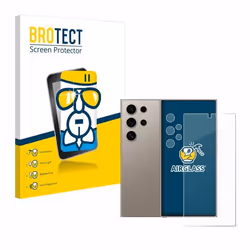 BROTECT Film Protecteur Verre 9H pour Samsung Galaxy S24 Ultra (case-friendly) (Avant+Caméra) [Anti-Rayures Transparent]