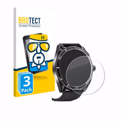 BROTECT Verre Trempé pour Yuede Smartwatch 1.43 (rond) (3 Pièces) Film Protection Ecran 9H