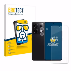 BROTECT Film Protecteur Verre 9H pour Xiaomi Redmi Note 13 Pro 5G (Avant+Caméra) [Anti-Rayures Transparent]