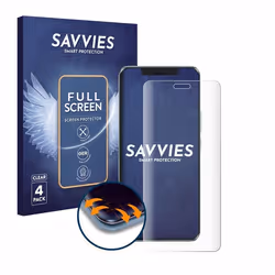 Savvies (4 Pièces) Full-Screen Ecran Protection pour Honor Magic 6 Pro Full Cover Film Protection 3D Curved [Couverture Compl ...