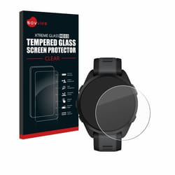 Savvies Verre Trempé pour Garmin Forerunner 165 Vitre Protection Ecran Film Trempé de Verre Dureté 9H
