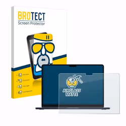 BROTECT Anti-Reflet Protection dÉcran Verre Mat pour Apple MacBook Air 13 M3 2024 / M2 2022 - Film Protecteur Vitre 9H