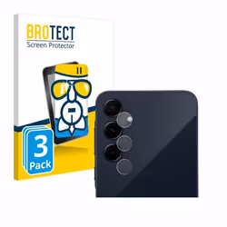 BROTECT Film Protecteur Verre 9H pour Samsung Galaxy A55 5G (Caméra UNIQUEMENT) (3 Pièces) [Anti-Rayures Transparent]