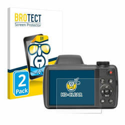 BROTECT Protection Ecran pour Kodak Pixpro AZ528 (2 Pièces) - Film Protection Ultra Clair