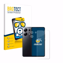 BROTECT Film Protecteur Verre 9H pour Xiaomi Redmi Note 13 4G (Avant+Caméra) [Anti-Rayures Transparent]