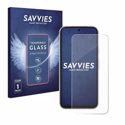 Savvies Verre Trempé pour Google Pixel 8a Vitre Protection Ecran Film Trempé de Verre Dureté 9H